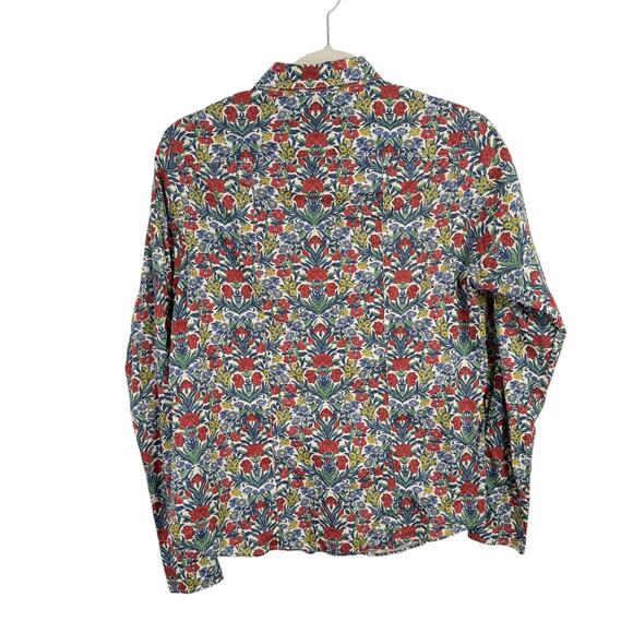 The Oxford Shirt Co Liberty Fabric Floral Button Front Shirt Womens UK 14 US 10 - Picture 4 of 5